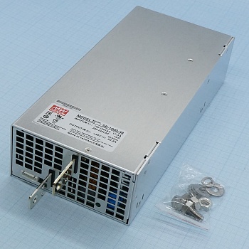 SE-1000-48 - AC-DC, 1000Вт, выход 48В/0…20.8A, рег. вых=-5+10%Uном, вход 180...264VAC, 47...63Гц / 254...370VDC, изоляция 3000В AC, в кожухе 278x127х63.5мм, -20…+60°С
