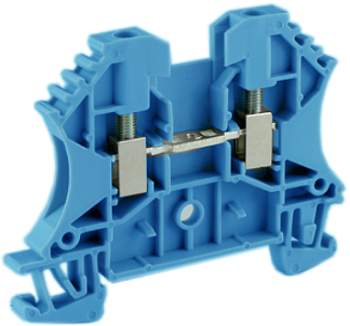 Проходная клемма UKJ-W4(BU) - Проходная клемма, тип фиксации провода: винтовой, номинальное сечение: 4 мм кв., 32A, 800V, ширина: 6,2 мм, цвет: синий тип монтажа: DIN 35