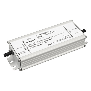 Блок питания ARPV-UH24150-PFC (24V, 6.3A, 150W) 024270 - Источник напряжения с гальванической развязкой для светодиодных изделий. Входное напряжение 120-240 VAC. Выходные параметры: 24 В, 6.3 А, 150 Вт. Встроенный PFC >0.95. Герметичный алюминиевый корпус