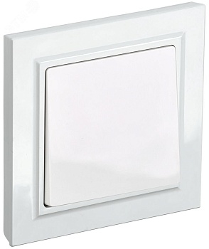 Выключатель 1-кл. СП BRITE ВСР10-1-0-БрБ 10А в сборе бел. BR-V10-0-10-K01-F