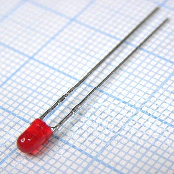 L-934SRD-J4 - Светодиод 3мм/красный/640нм/400-500мкд/60°