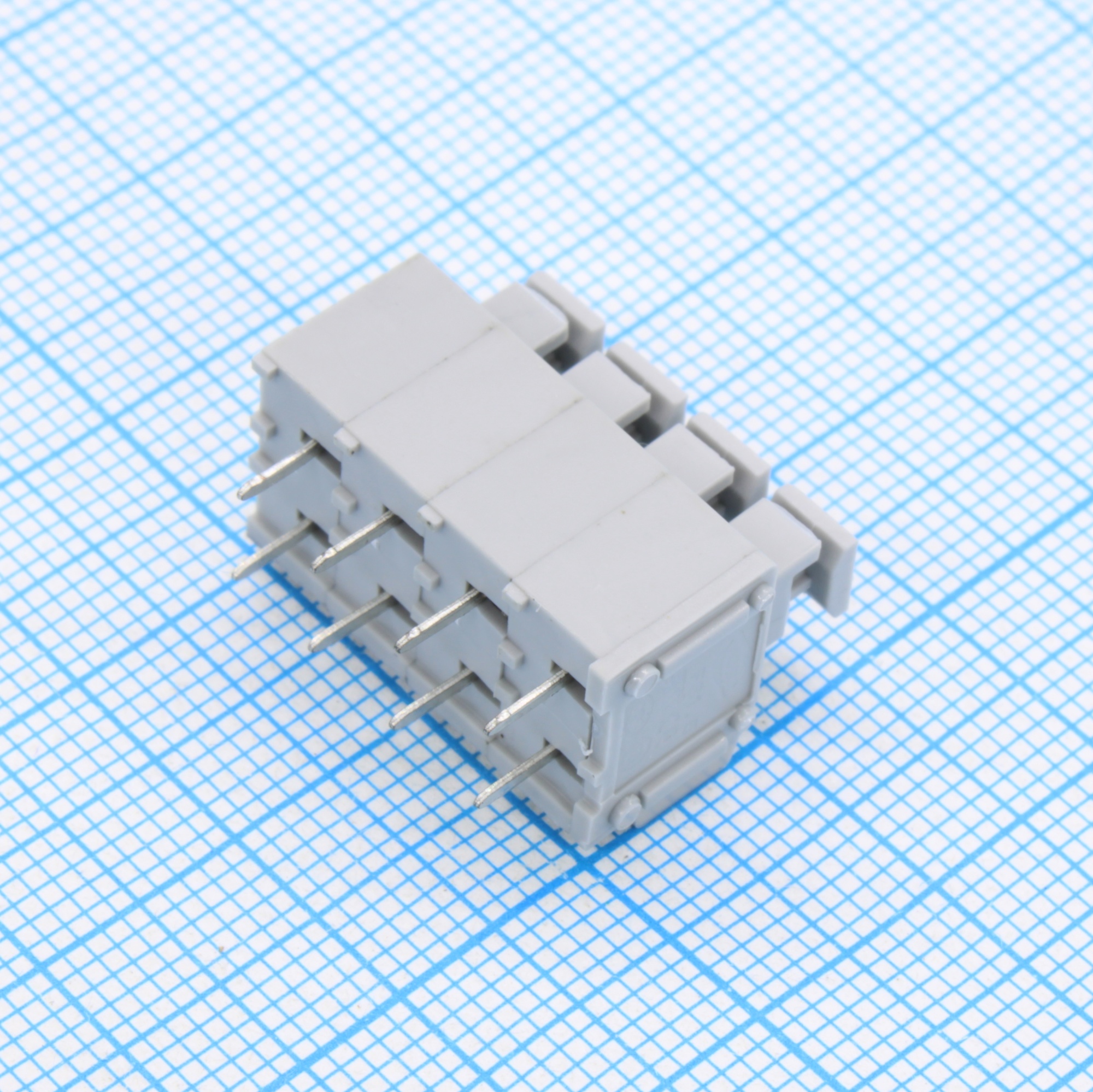GT235-5.0-04P-11-00 - Нажимной безвинтовой клеммный блок 4 контакта. Зажим типа торцевой контакт. Серия GT235-5.0