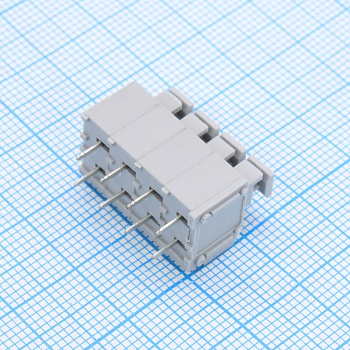 GT235-5.0-04P-11-00 - Нажимной безвинтовой клеммный блок 4 контакта. Зажим типа торцевой контакт. Серия GT235-5.0