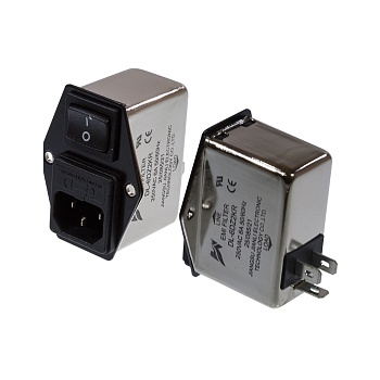 DL-6DZ2KR - Однофазный сетевой фильтр 6А 250В с выключателем