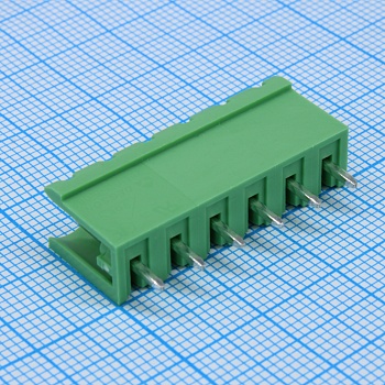 2EDGV-5.08-06P-14-100A(H) - Разъемный клеммный блок на плату, 6 контактов. Серия 2EDGV-5.08