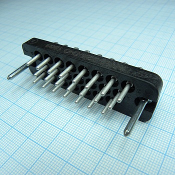 РП10-22 Л-П-О вилка - Соединитель  низкочастотный, прямоугольный, внутреннего монтажа