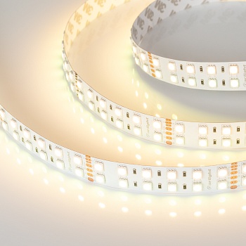 Лента RT-B144-19mm 24V RGBW-Warm (32 W/m, IP20, 5m) 012327(3) - Светодиодная широкая лента RT-B144, открытая. Светодиоды 5060, 144 шт/м (720 шт на 5 м), белая плата, ширина 19 мм, скотч 3M. Цвет RGB + Теплый 2700 K, цветопередача CRI>85, угол 120°. Питани