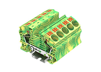 Заземляющая клемма TP16-2-PE - Заземляющая клемма, тип фиксации провода: push-in, номинальное сечение: 16 мм кв., ширина: 12,2 мм, цвет: желто-зеленый, тип монтажа: DIN 35