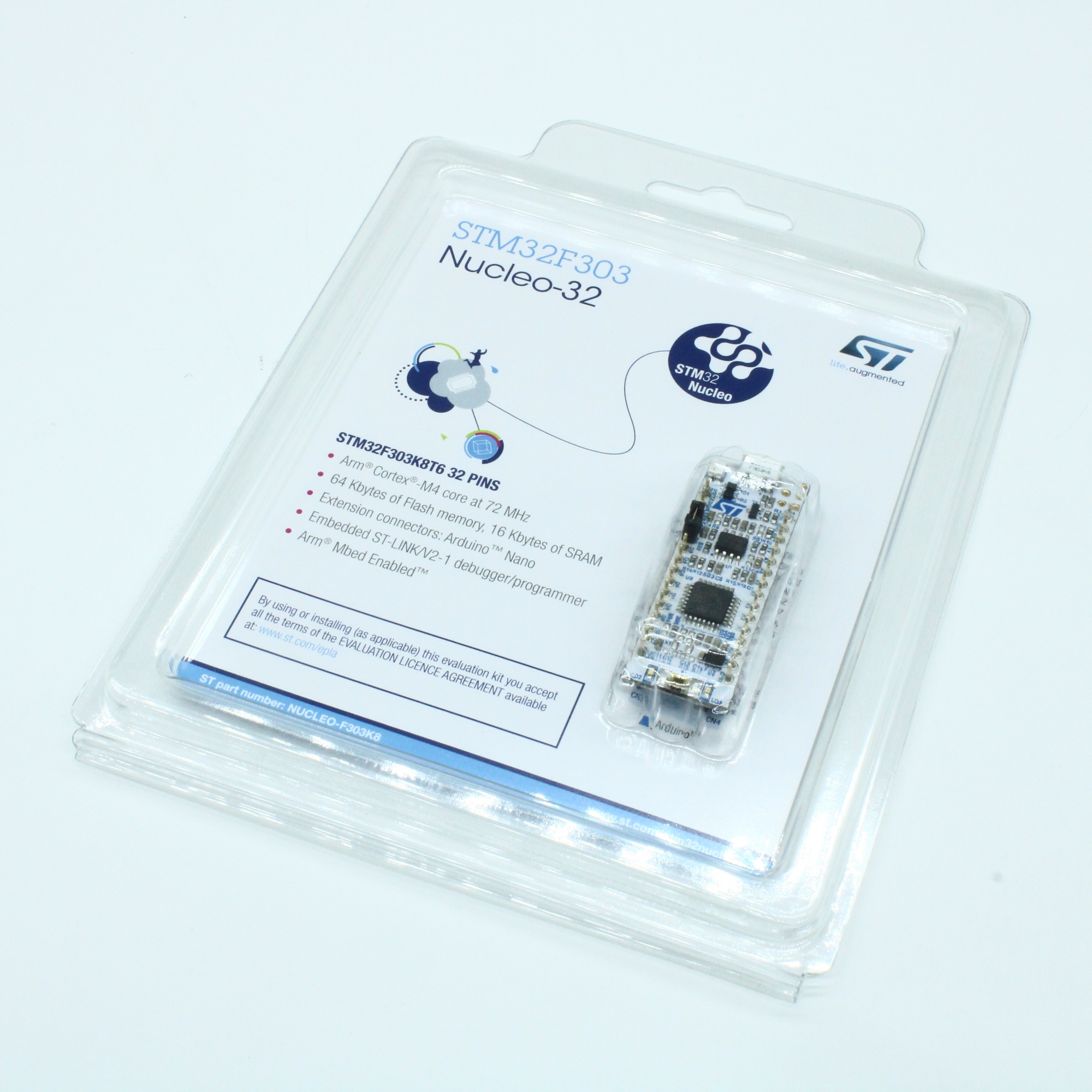 NUCLEO-F303K8 - Отладочная плата для микроконтроллера STM32F303K8T6 (поддержка Arduino)