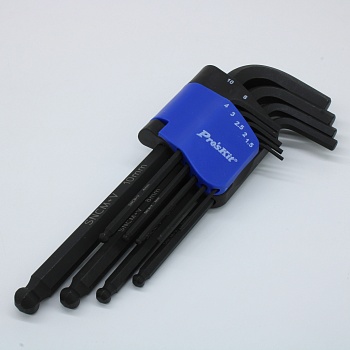 8PK-028 - Набор Ключи шестигранники с шариком1.5-10мм (9шт)
