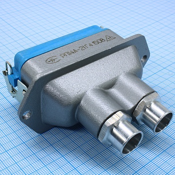 РП14А-21Г4 - Соединитель  низкочастотный, прямоугольный, внутреннего монтажа