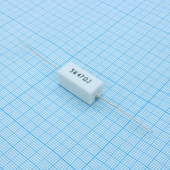 SQP5WJ47RB - Резистор керамический цементный аксиальный (SQP) 5Вт 47Ом ±5%