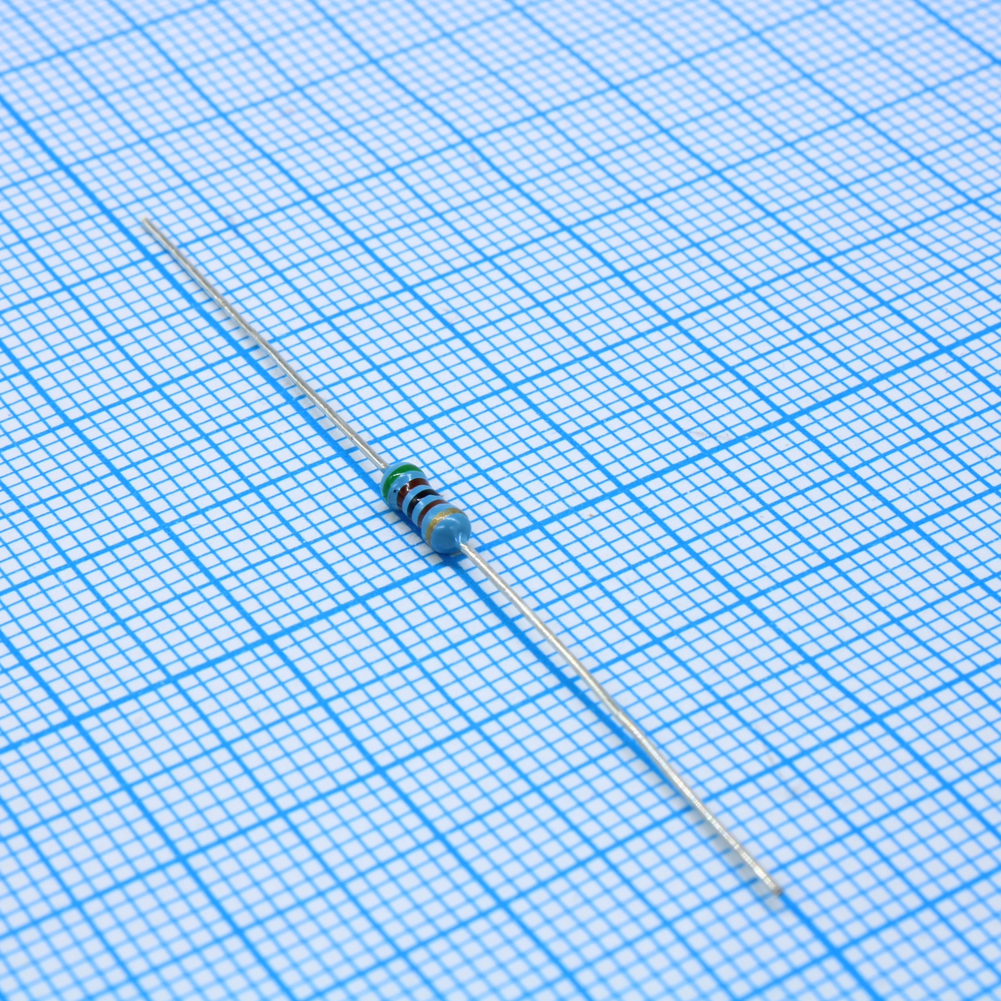 MF255K1JTB050 - Резистор металлопленочный 0.25Вт 5.1кОм ±5% ±100 ppm/°C