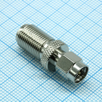 FJ-SMAP - Разъём высокочастотный, переходник SMA штекер - F гнездо