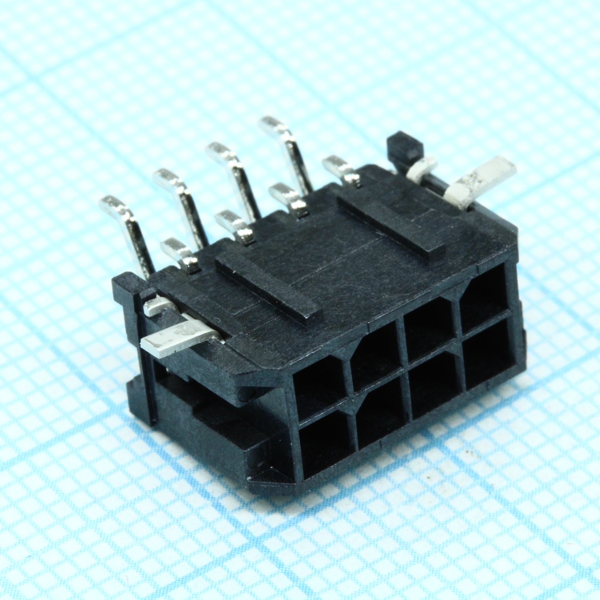 430450809 - Корпус разъема провод-плата 8 местн. 3мм угловой для поверхностного монтажа серия MICRO-FIT лента на катушке