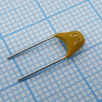 TS170R1H111JSBNB0R - Конденсатор керамический многослойный 110пФ 50В NPO ±5% радиальный 5.08мм 125°C россыпь