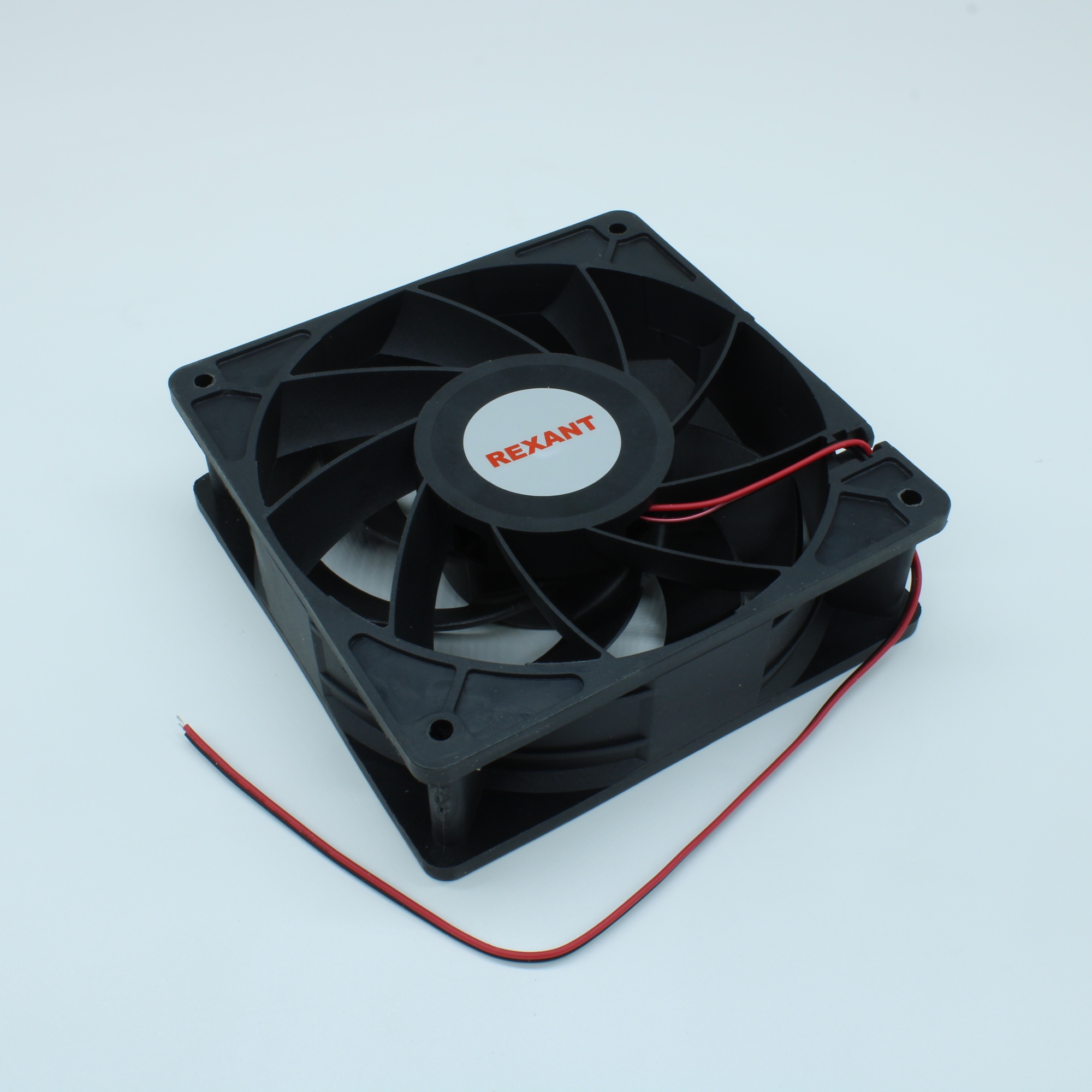 RX 12038MS 12 VDC - Вентилятор 12В 120х120x38 2300 об/мин, 143.6м3/час, 36дБ, подшипник скольжения, тип вывода - провод