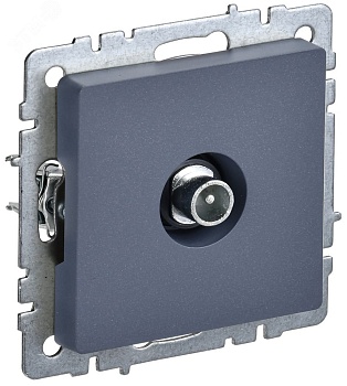 BRITE Розетка TV проходная РТВ10-0-БрМ маренго BR-A10-P-K35