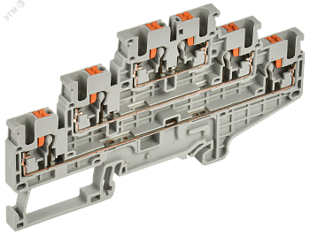 Колодка клеммная CP-ML 3 ур. 2,5мм2 серая YCT23-00-3-K03-002