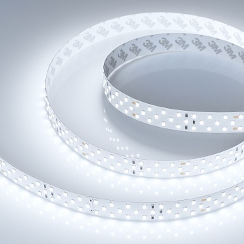 Лента RT-A252-19mm 24V White6000 (27 W/m, IP20, 2835, 5m) 019925(2) - Светодиодная широкая лента RT-A252, открытая. Светодиоды 2835, 252 шт/м (1260 шт на 5 м), белая плата, ширина 19 мм, скотч 3M. Цвет БЕЛЫЙ 6000 K, цветопередача CRI>85, угол 120°. Питани