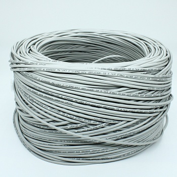 UTP4-24R5 - Кабель Витая пара 8 проводов, кат. 5е (PCnet),  бухта 305м , серый