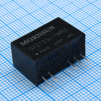 G1212S-1WR3 - Преобразователь DC/DC на печатную плату вход 12В, выход ±12В, ±42мА (ТНТ)