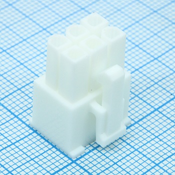 39012065 - Корпус разъема,  Гнездо, 6 конт.(2х3) шаг 4.2 мм Серия Mini-Fit