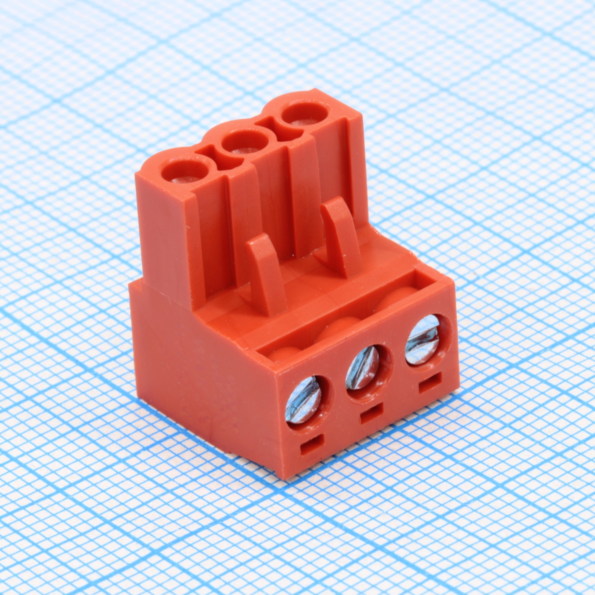 WJ2EDGK-5.0-03P-16-00A - Разъем клеммный винтовой на кабель 3 контакта шаг 5 мм