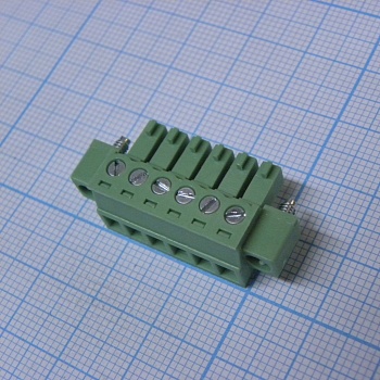 15EDGKM-3.81-06P-14-00A(H) - Разъемный клеммный блок, 6 контактов. Серия 15EDGKM-3.81