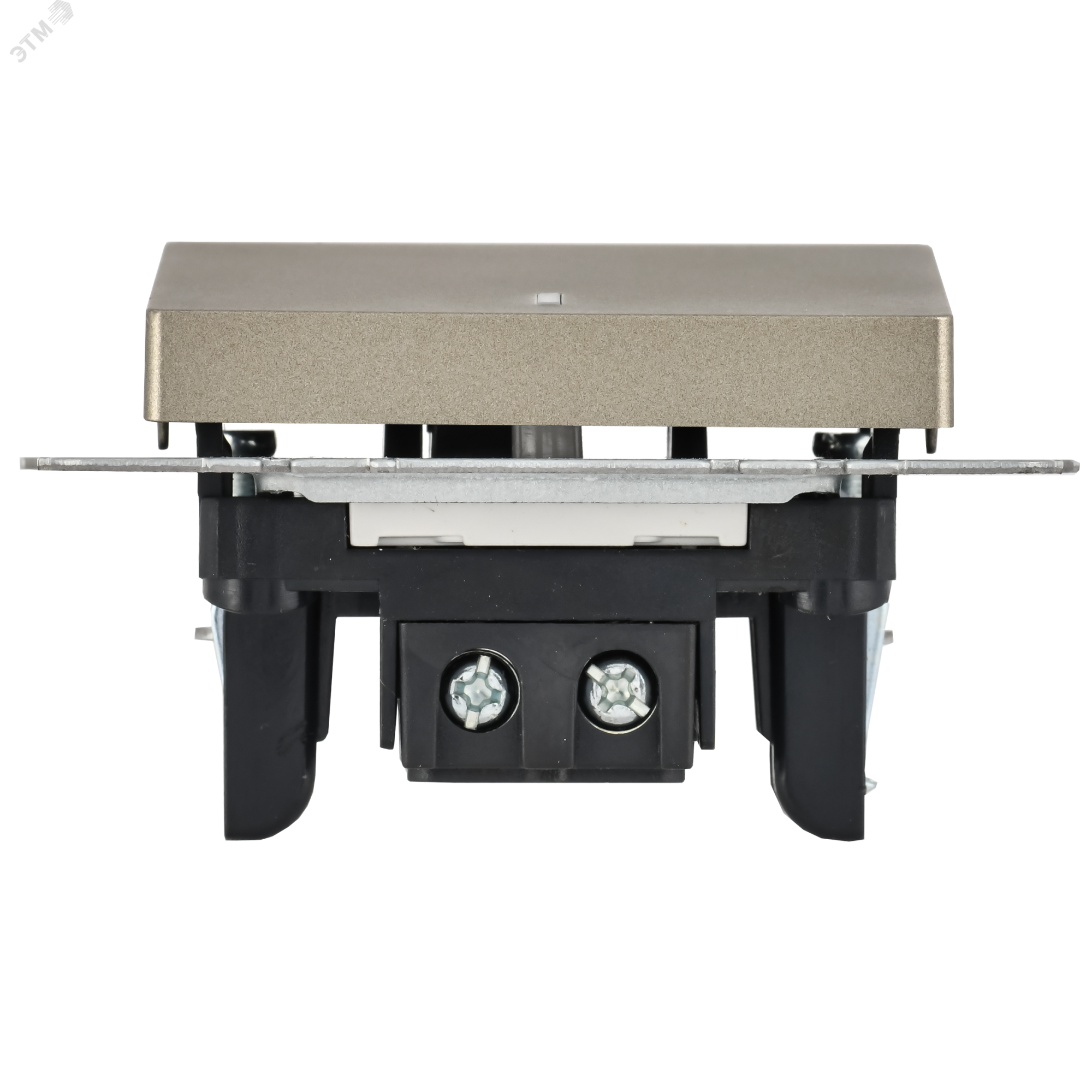 Выключатель 1-кл. СП BRITE ВС10-1-1-БрШ 10А с инд. шампань BR-V10-1-10-K37