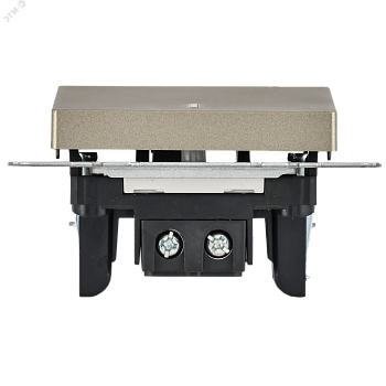 Выключатель 1-кл. СП BRITE ВС10-1-1-БрШ 10А с инд. шампань BR-V10-1-10-K37