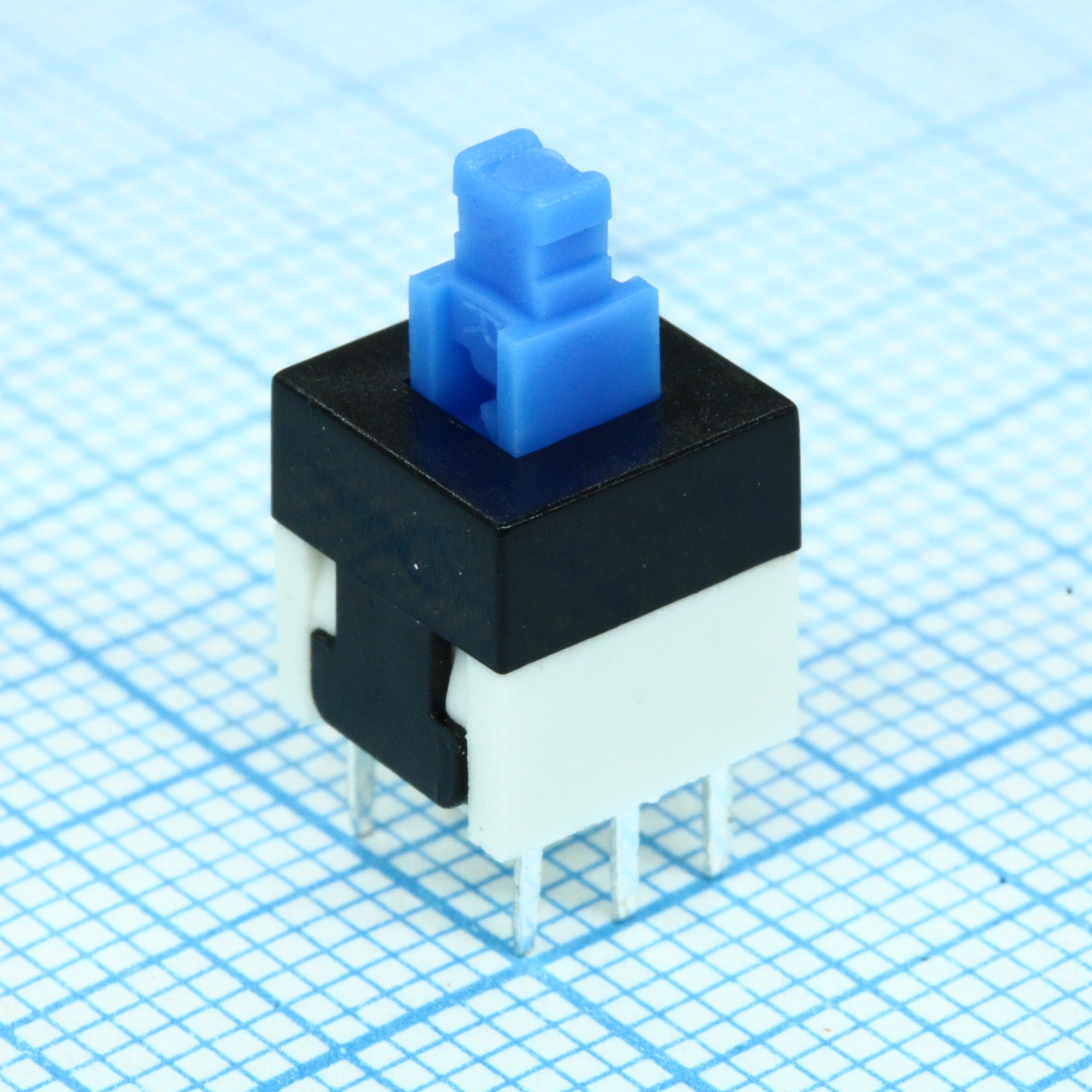 MPS-800-G - Кнопочный переключатель с фиксацией 8х8мм 100mA 30VDC, 6pin