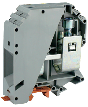 Проходная клемма UKJ-150 - Проходная клемма, тип фиксации провода: винтовой, номинальное сечение: 150 мм кв., 309A, 1000V, ширина: 32 мм, цвет: серый, тип монтажа: DIN 35