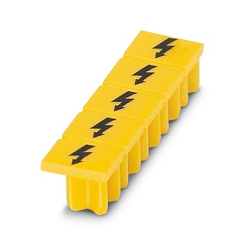 Маркировка "Безопасность" 225701 - Маркировка, знак "Молния" для клемм 225..., 5 штук, цвет желтый