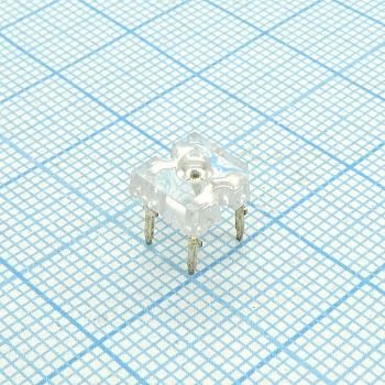 L-7679C1PBC-H - Светодиод 7,62х7,62мм/синий/470нм/1200-2400мкд/235mW/прозрачный/70°