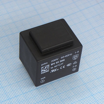 BV EI 305 2874 - Трансформатор питания 2.3ВА 230В 24В 96мА ta 70 C/F (EI 30/18)29.8мм