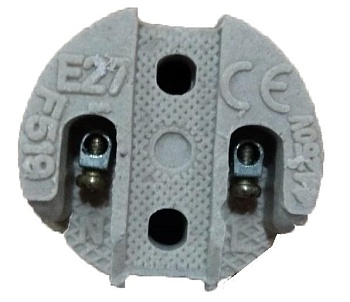 Патрон электрич. E27 керамич. подвесной 4А 250В с этикеткой 5565341