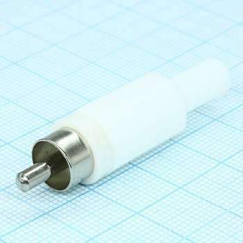 RP-405-W-EN - RCA штекер кабельный, разъем типа "тюльпан"