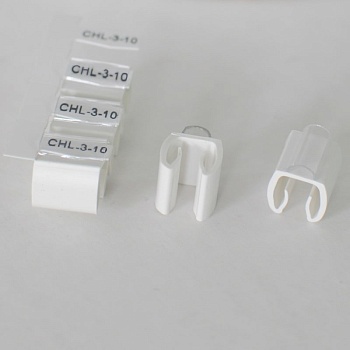 Держатель маркера CHL-3-10 - Контейнер для маркера, защелкивающийся на кабеле, длина 10 мм, диаметр провода 4,3 - 6,0 мм, в упаковке 500 держателей для установки маркера HIC