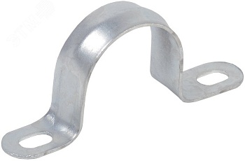 Скоба крепежная двухлапковая d38-40мм метал. CMAT11-38-100