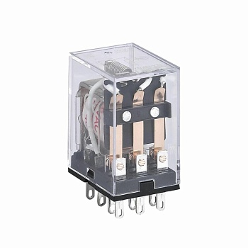 Реле промежуточное JZX-22F(D) 4 конт. с инд. LED 3А 220В DC 285227