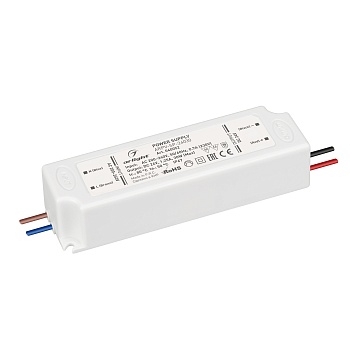 Блок питания ARPV-SP-24030 (24V, 1.25A, 30W) 040052 - Источник напряжения с гальванической развязкой для светодиодных изделий. Входное напряжение 200-240 VAC. Выходные параметры: 24 В, 1,25 А, 30Вт. Встроенный PFC >0.5. Герметичный пластиковый корпус IP 6
