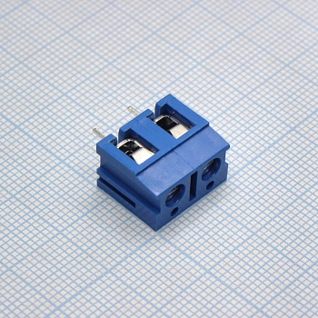 DG305-7.5-02P-12-00A(H) - Винтовой клеммный блок с защитой провода, 2 контакта. Серия DG305-7.5