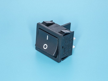 SWR-71 - Выключатель 220В 4 контакта 19х22мм, B1021, черный, крепление защелка