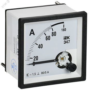 Амперметр Э47 80/5А кл. точн. 1,5 72х72мм IPA10-6-0080-E