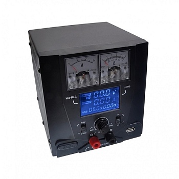 YIHUA 1505D - Блок питания лабораторный одноканальный 0-15В/5A USB