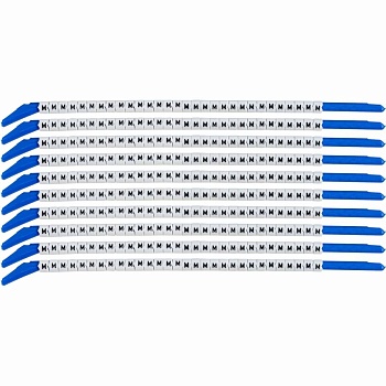 brd133222 - SCN-13-M клипсы белые, 300шт/упак, для провода 3,4-3,8мм диаметра, легенда M