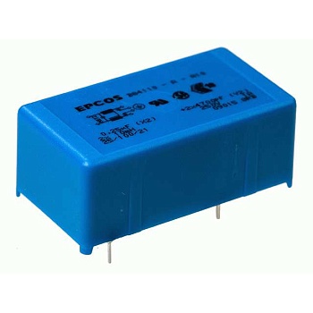 B84110A0000A060 - Сетевой фильтр 2x6A/250V, 2х1.9 мГн, 0.22 мкФ (X2), 2х4700 пФ (Y2), 56х30x23 мм, монтаж в плату