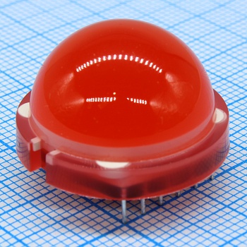 DLA/6SURKD - Светодиод 20мм/красный/645нм/500....1050мКд/цилиндр/120°