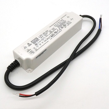 LPF-40-24 - AC-DC led, 40Вт, выход 14.4-24В/1.67А, стаб. тока/напр., вход 90…305В AC, 47…63Гц /127…431В DC,  PFC, изоляция 3750В AC, в кожухе 162.5х42.5х32мм, -40…+70°С